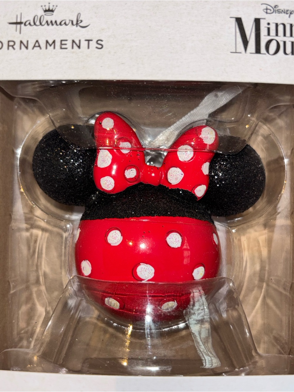 Hallmark Minnie Mouse Red and Black Polka Dot Ornament
